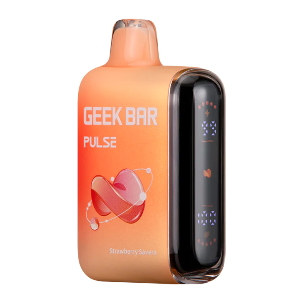 Strawberry Savers Geek Bar Pulse 15000 - Black Coral